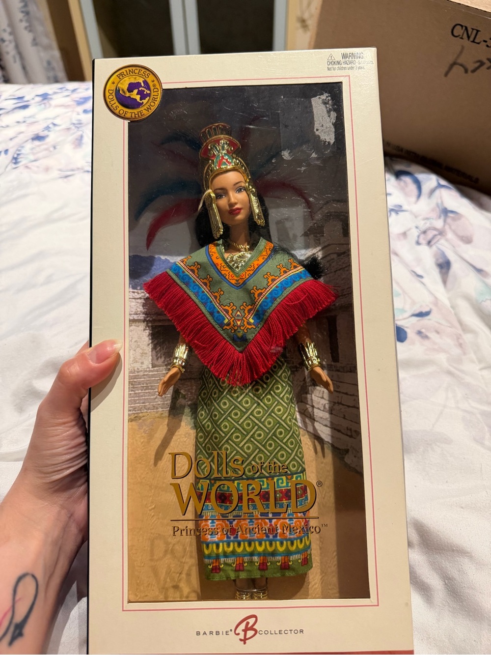 Barbie Dolls of the World Princess of Ancient Mexico - red, green, blue, gold